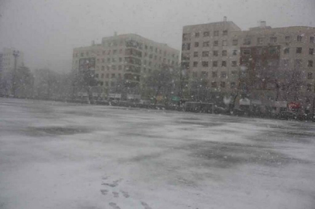 Camp municipal Menorca nevat