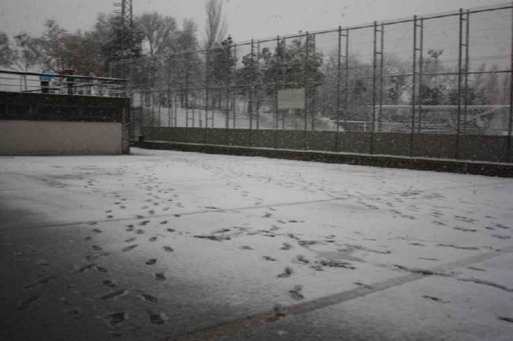 Camp municipal Menorca nevat