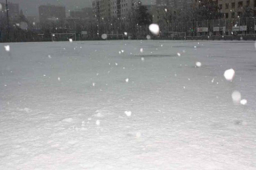 Camp municipal Menorca nevat