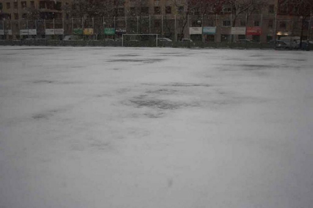 Camp municipal Menorca nevat