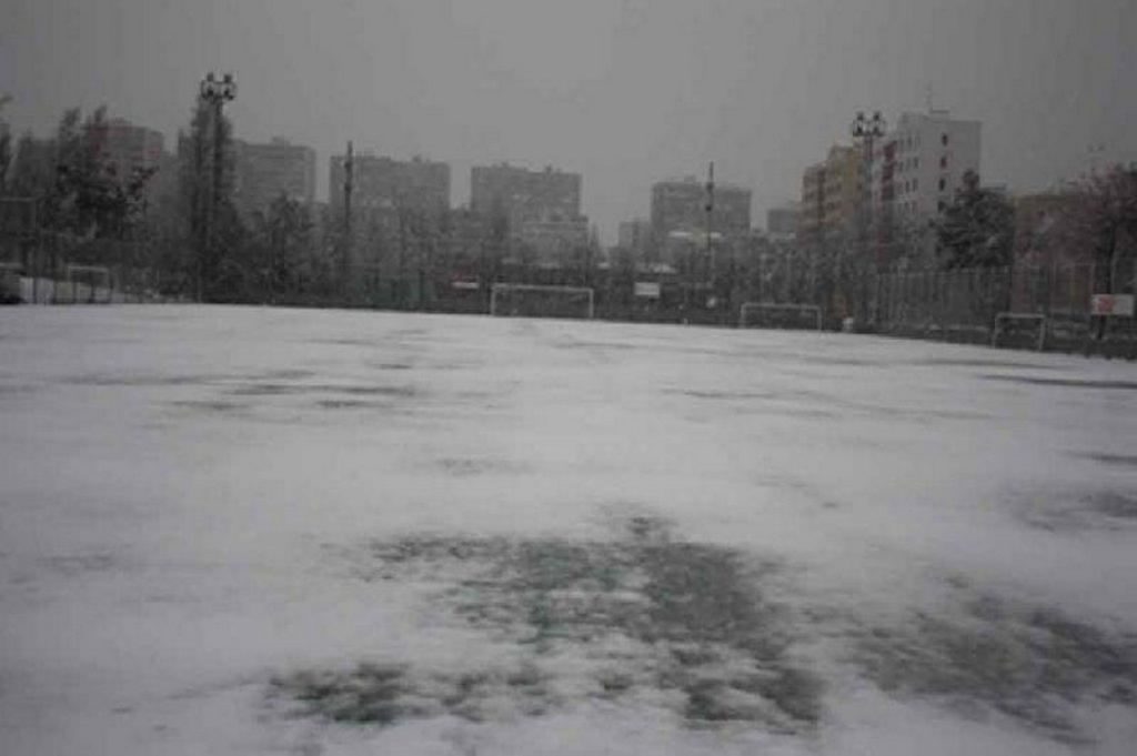 Camp municipal Menorca nevat