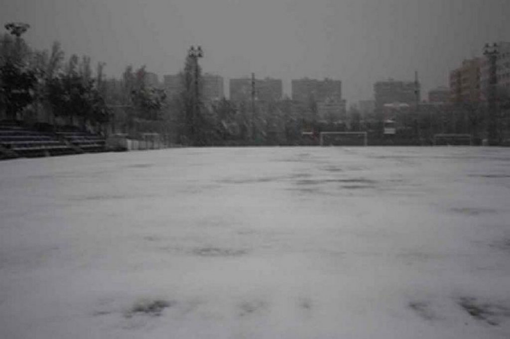 Camp municipal Menorca nevat